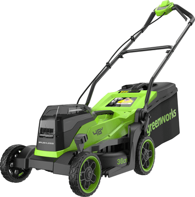 Газонокосилка аккумуляторная Greenworks GD24X2LM361 бесщеточная 2x24V 36см / 2520707