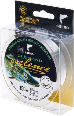 Леска монофильная Salmo Diamond Exelence Fluoro Coated Clear 150/016 / 4034-016