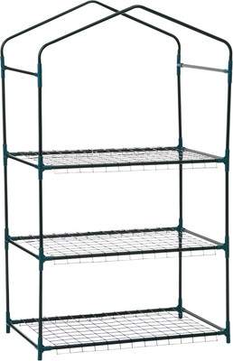 Стеллаж для рассады GREENGO 3 полки 110x40x65см металлический каркас
