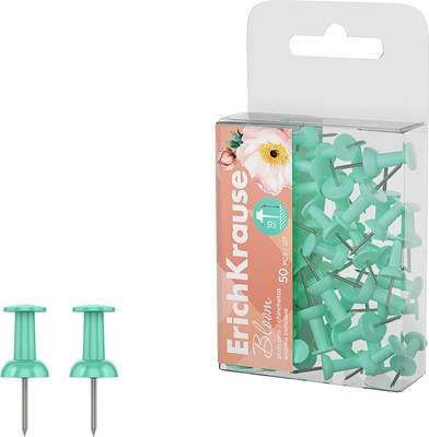 Кнопки канцелярские Erich Krause Pastel Bloom / 62054