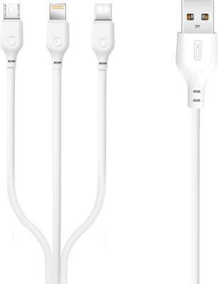 Кабели, переходники XO 3 в 1 USB кабель 1M / NB103