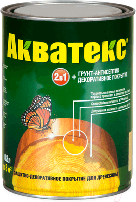Защитно-декоративный состав Акватекс Венге