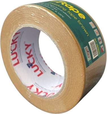 Лента малярная Lucky Tape Бумажная Термостойкая 48мм 492950L