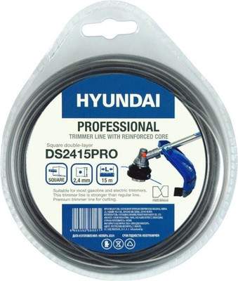 Леска для триммера Hyundai 2.4мм / DS-2415 PRO