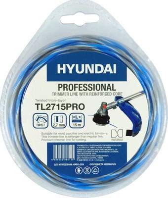Леска для триммера Hyundai 2.7мм / TL-2715 PRO