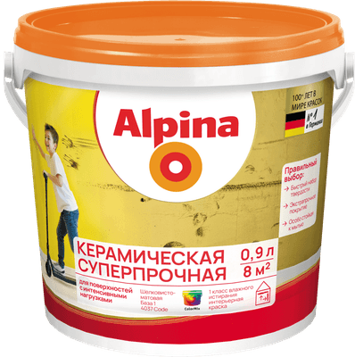 Краска Alpina Керамическая суперпрочная. База 1