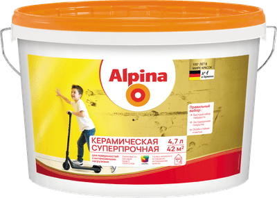 Краски, эмали Alpina Керамическая суперпрочная. База 3