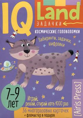 Развивающие карточки Айрис-пресс IQ Многоразовые. Космические головоломки