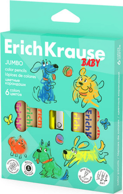 Набор цветных карандашей Erich Krause Baby Jumbo / 63599