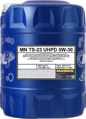 Моторные масла Mannol TS-23 UHPD 5W30 CK-4 / 7123