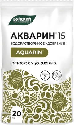 Удобрения для растений Акварин Водорастворимое КМУ 3-11-38+ТЕ