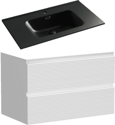 Тумба с умывальником Sancos Folk FL80W + CN7005MB
