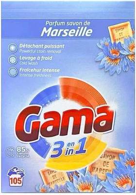 Стиральный порошок GAMA Универсальный 3 в 1 Marseille