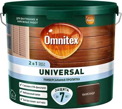 Пропитка для дерева Omnitex Universal 2в1 Палисандр