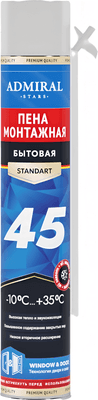 Пена монтажная Admiral Бытовая 45 всесезонная