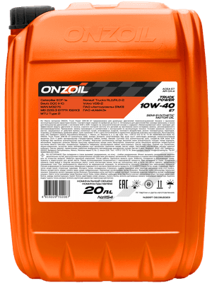 Моторное масло Onzoil Truck Power 10W40 E7