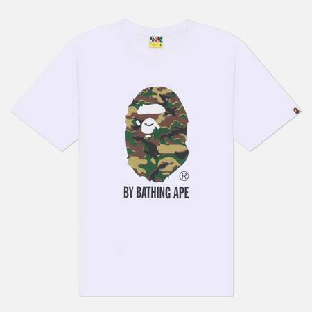 Мужская футболка A Bathing Ape Glitch Woodland Camo By Bathing Ape, цвет белый, размер M