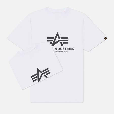 Комплект мужских футболок Alpha Industries Basic 2-Pack, цвет белый, размер XXXL