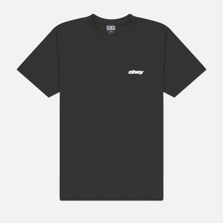 Мужская футболка OBEY Wave, цвет серый, размер XXL