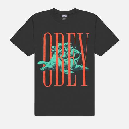 Мужская футболка OBEY Pillars, цвет чёрный, размер M