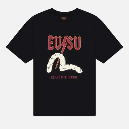 Мужская футболка Evisu Thunder Seagull, цвет чёрный, размер XXL