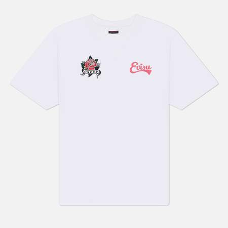 Мужская футболка Evisu Osaka Rose, цвет белый, размер M