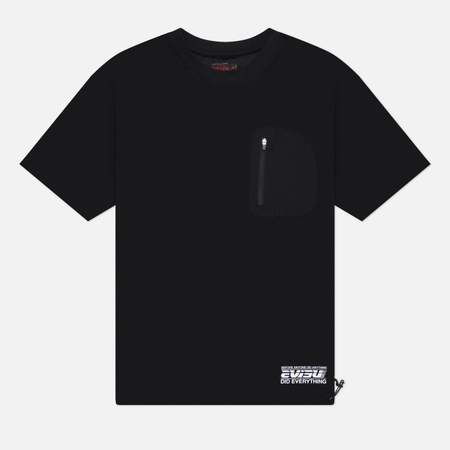 Мужская футболка Evisu Heritage Seagull Printed Sport Pocket, цвет чёрный, размер L