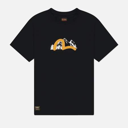 Мужская футболка Evisu Vintage Evisu Hiking, цвет чёрный, размер XXL