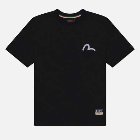 Мужская футболка Evisu Heritage Inserted Godhead Kerchief Logo Embroidery, цвет чёрный, размер XL