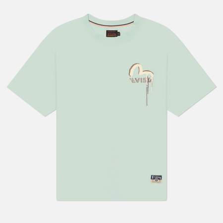 Мужская футболка Evisu Heritage Graffiti Printed, цвет голубой, размер XL