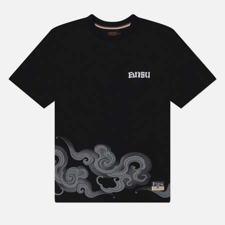 Мужская футболка Evisu Heritage Japanese Pattern Printed Daicock, цвет чёрный, размер XXL