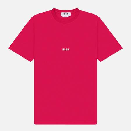 Мужская футболка MSGM MSGM Micrologo, цвет розовый, размер S