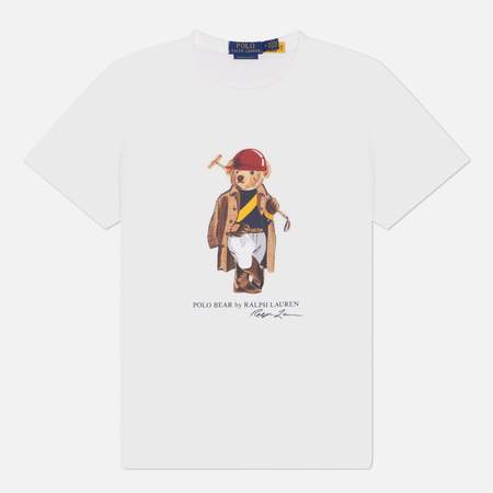 Мужская футболка Polo Ralph Lauren Classic Fit Polo Bear Jersey, цвет белый, размер L