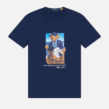 Мужская футболка Polo Ralph Lauren Polo Bear 26/1 Jersey, цвет синий, размер L
