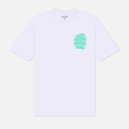 Мужская футболка Anti Social Social Club Glow In The Dark, цвет белый, размер L