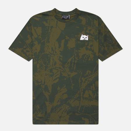 Мужская футболка RIPNDIP Lord Nermal Pocket, цвет оливковый, размер XXL