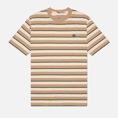 Мужская футболка Timberland Stripe, цвет бежевый, размер XL