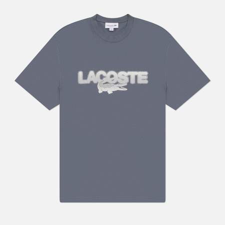 Мужская футболка Lacoste Printed Cotton, цвет серый, размер L