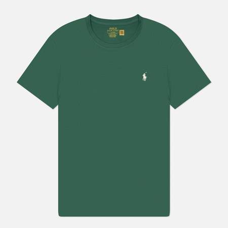 Мужская футболка Polo Ralph Lauren Classic Crew Neck 26/1 Jersey, цвет зелёный, размер S