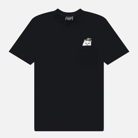 Мужская футболка RIPNDIP Lord Nermal Elf Pocket, цвет чёрный, размер XXL
