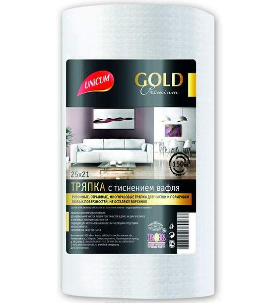 UNICUM Тряпка Gold 150 л/рул.