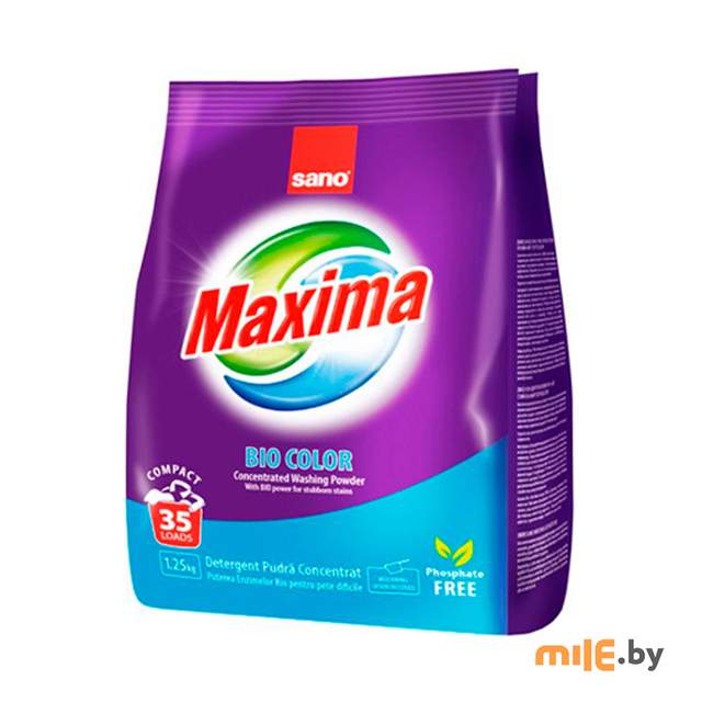 Порошок стиральный Maxima, Bio Color Sano 1,25 кг