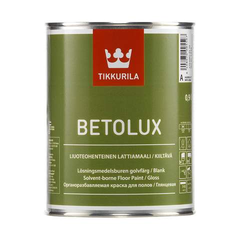 Краска под колеровку уретано-алкидная Tikkurila База 1 Беталюкс глянцевая 2,7 л (белый)