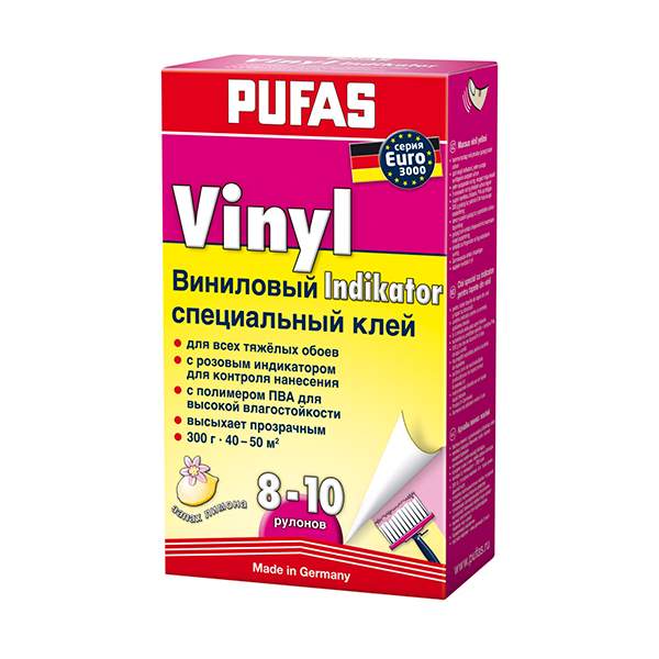 Клей для обоев Pufas Euro 3000 Индикатор Виниловый (300г)