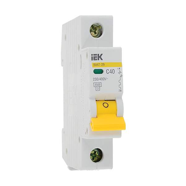 Автоматический выключатель IEK ВА47-29 (MVA20-1-040-C) 40 А