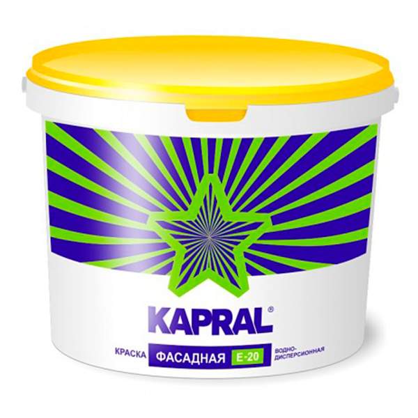 Краска Kapral ВД Е-20 белая 7,5 кг