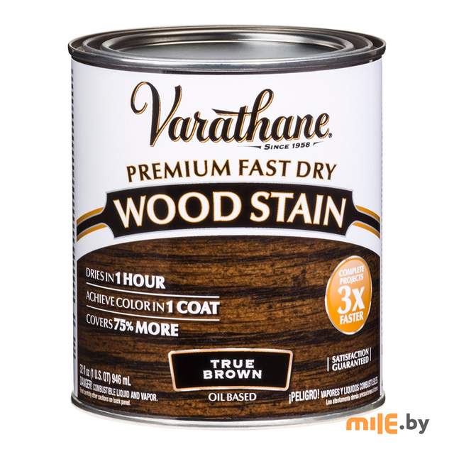 Масло Varathane FAST DRY быстросохнущее тонирующее 0,946 л (настоящий коричневый)