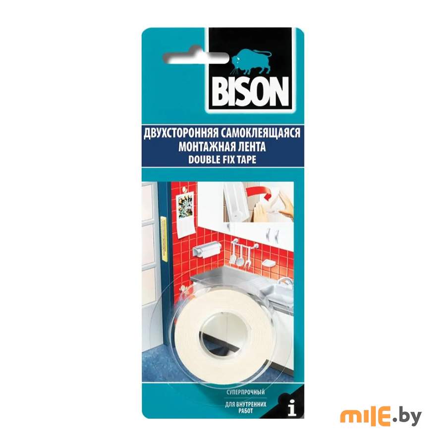 Монтажная лента Bison Double Fix CRD L137 (1,5 м х 19 мм)
