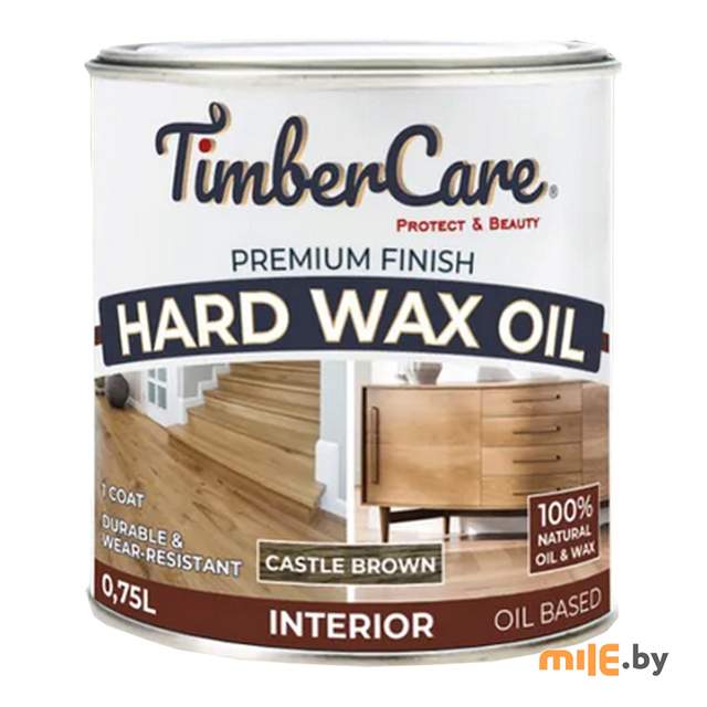 Защитное масло с твердым воском TimberCare 350061 (тёмно-коричневый) 0,75 л