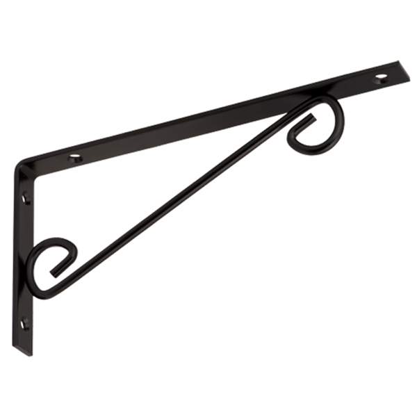 Кронштейн декоративный прямой 250x125 черный 527001 WOP250